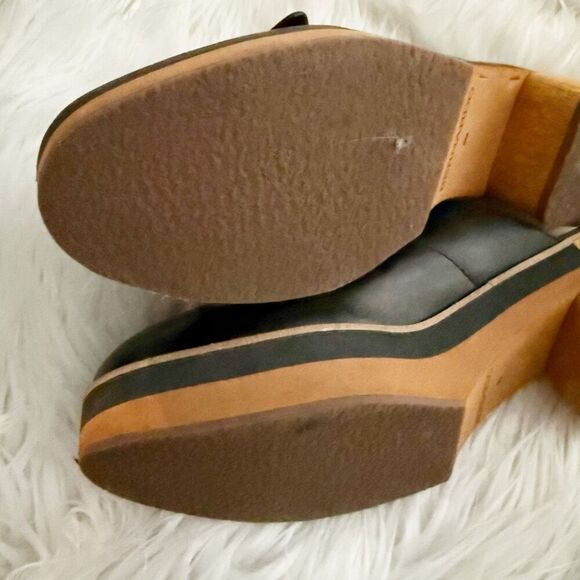 BERNARDO x NORDSTROM | Sadie Mule Clog Slide On Bow Clogs Black Brown | Size 9 - Picture 10 of 13